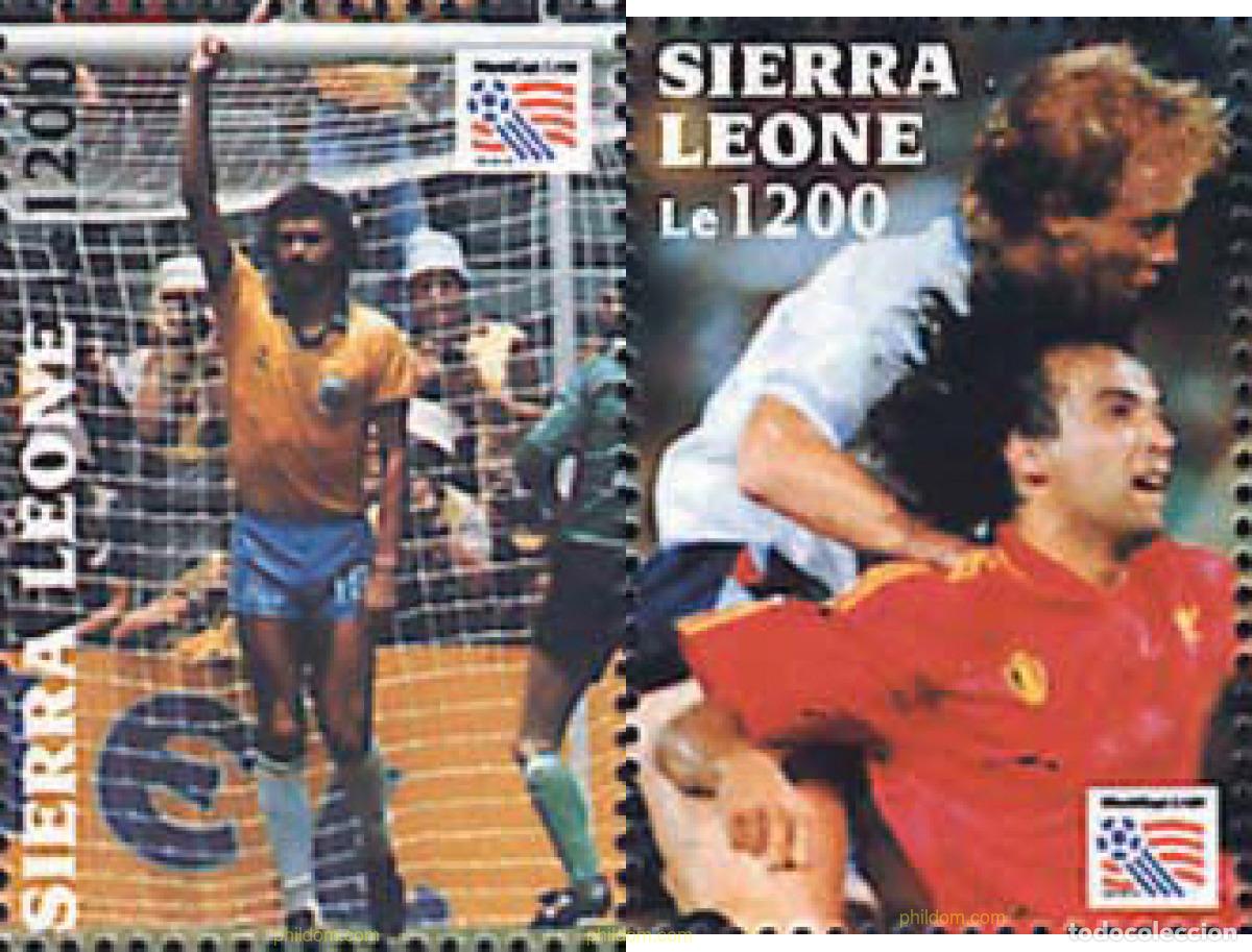 Sellos: 151276 MNH SIERRA LEONA 1993 COPA DEL MUNDO DE FUTBOL. USA-94