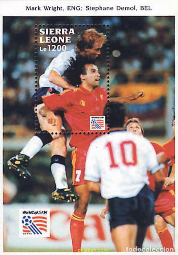 Sellos: 362347 MNH SIERRA LEONA 1993 COPA DEL MUNDO DE FUTBOL. USA-94