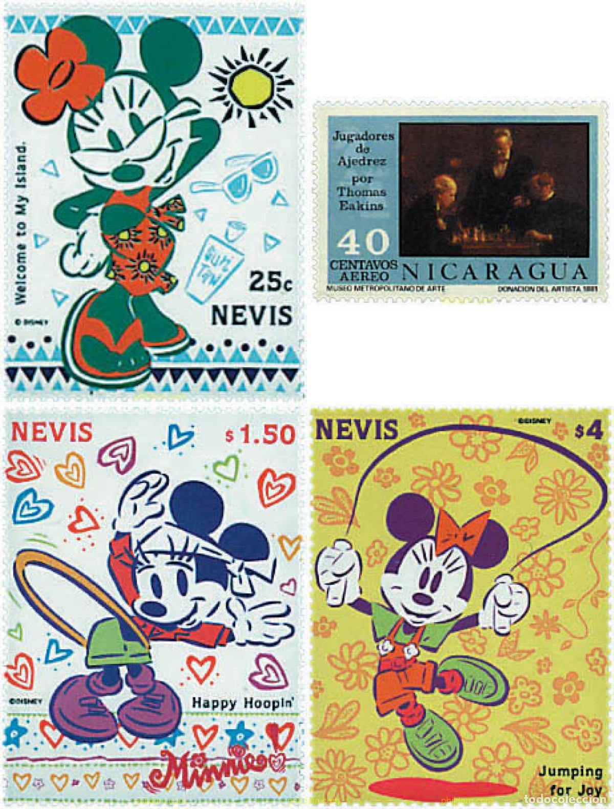Sellos: 347415 MNH NEVIS 1994 ACTIVIDADES DE MICKEY Y MINNIE MOUSE