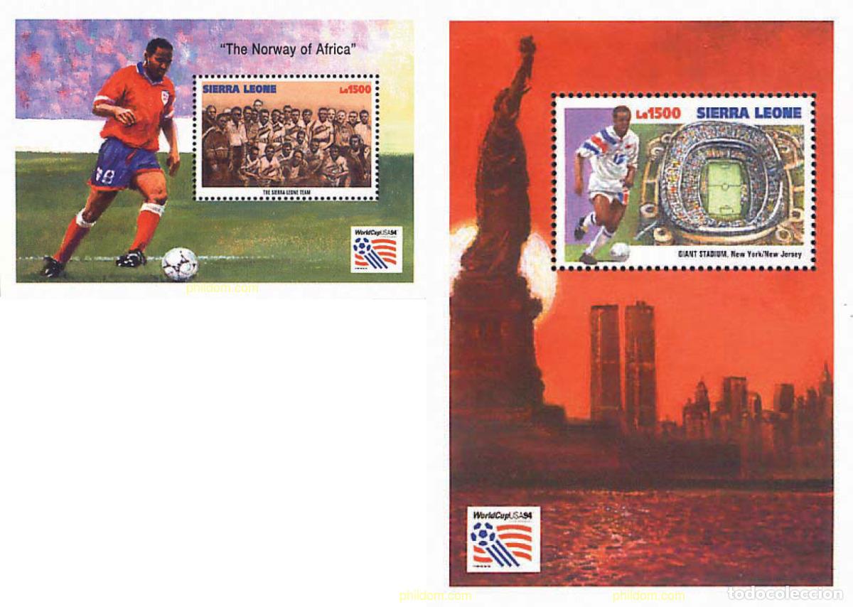 Sellos: 73784 MNH SIERRA LEONA 1994 COPA DEL MUNDO DE FUTBOL. USA-94