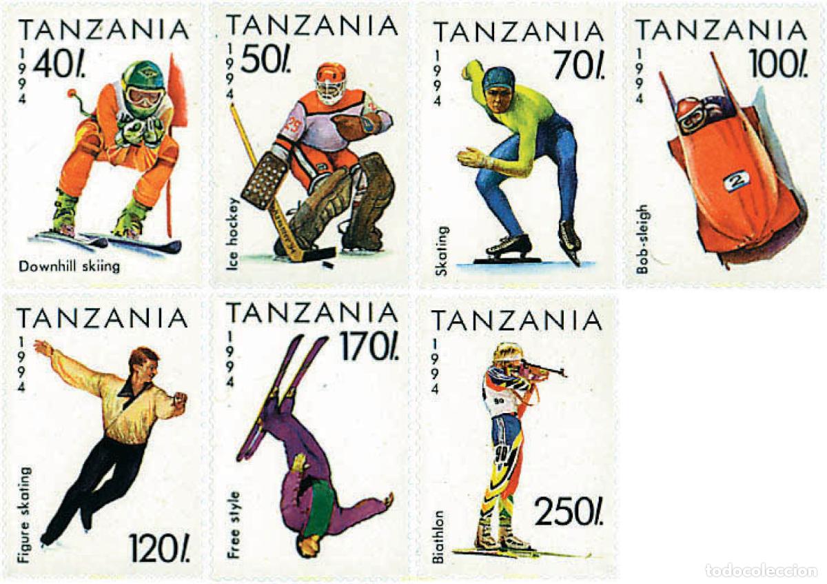 Sellos: 77010 MNH TANZANIA 1994 17 JUEGOS OLIMPICOS INVIERNO LILLEHAMMER 1994