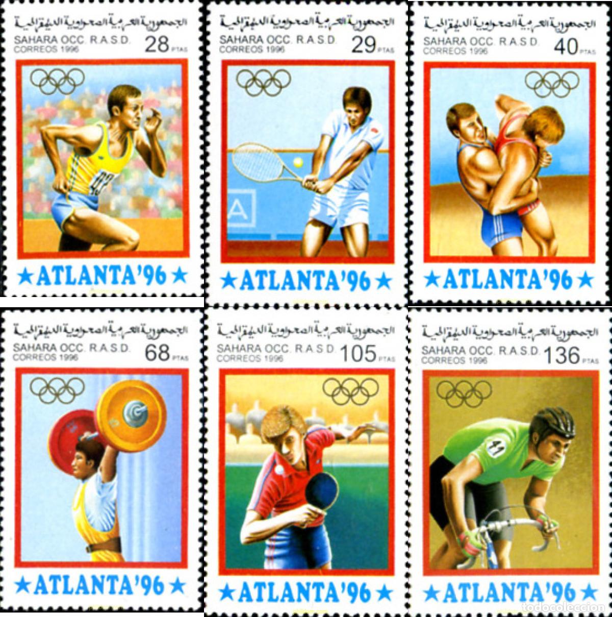 Sellos: 204666 MNH REPUBLICA ARABE SAHAURI DEMOCRATICA 1996 25 JUEGOS OLIMPICOS VERANO BARCELONA 1992