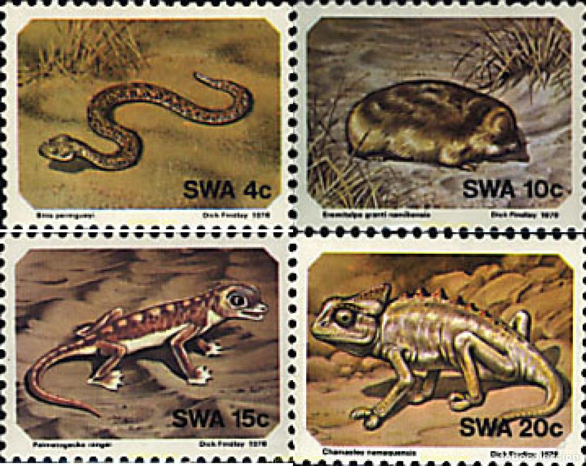 Briefmarken: 29566 MNH SUR OESTE AFRICANO 1978 ANIMALES DEL DESIERTO DE NAMIB