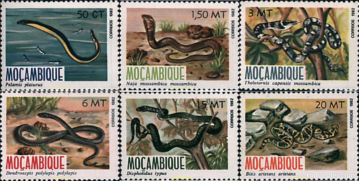 Sellos: 28259 MNH MOZAMBIQUE 1982 REPTILES