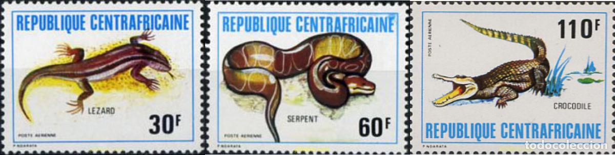 Sellos: 28275 MNH CENTROAFRICANA 1981 REPTILES
