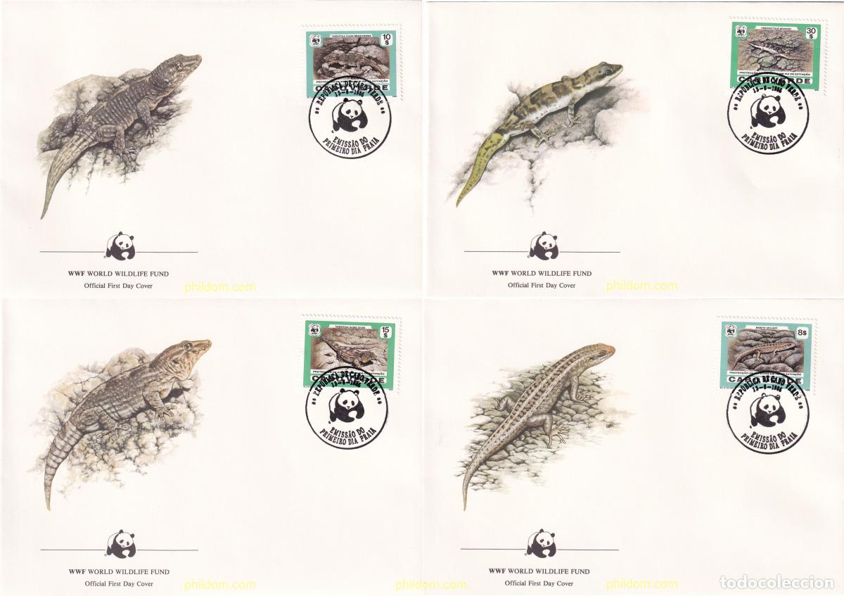 Sellos: 24727 MNH CABO VERDE 1986 LAGARTOS