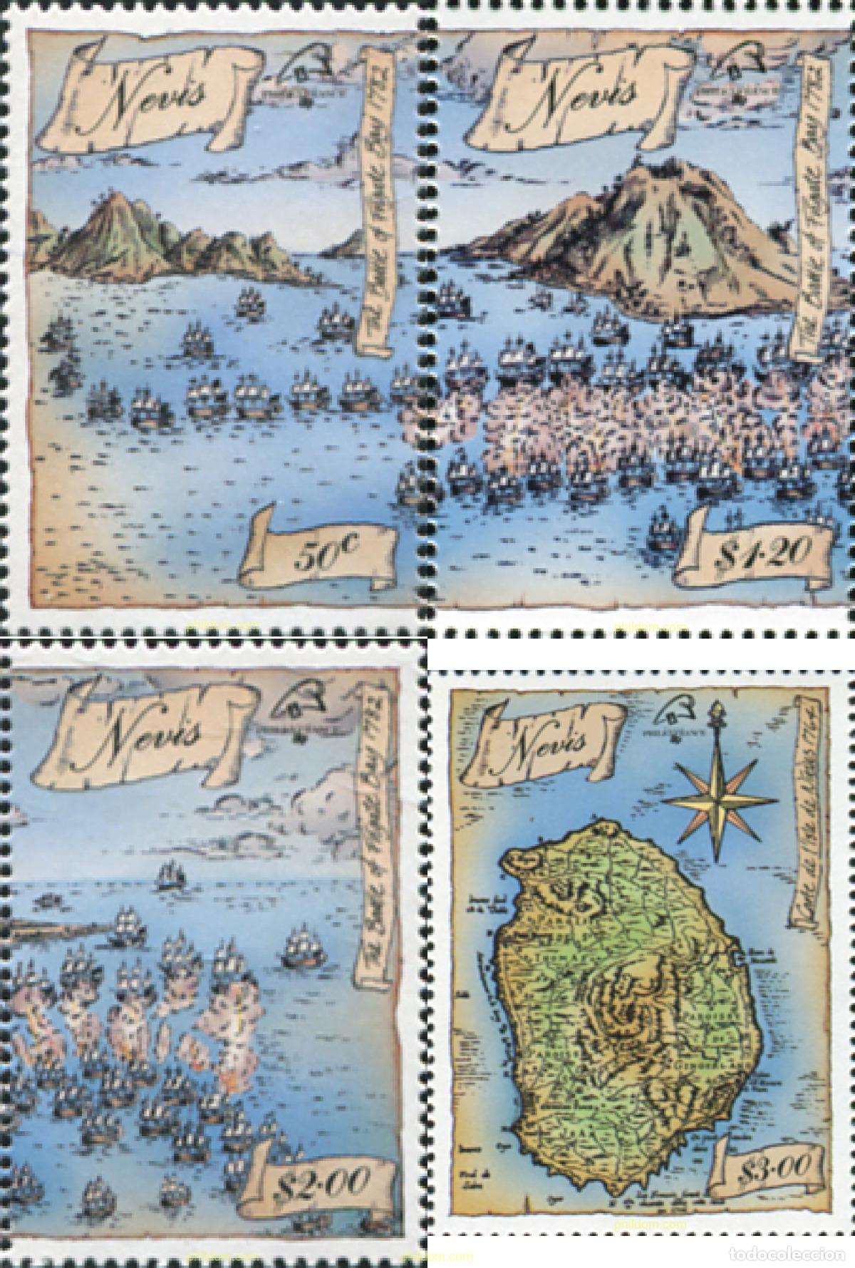 Sellos: 41025 MNH NEVIS 1989 PHILEXFRANCE 89. EXPOSICION FILATELICA INTERNACIONAL