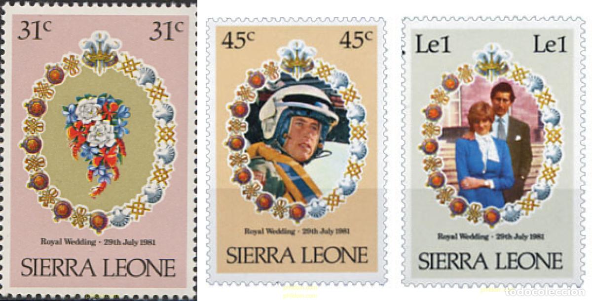 Sellos: 28294 MNH SIERRA LEONA 1981 BODA DEL PRINCIPE CARLOS Y LADY DIANA SPENCER