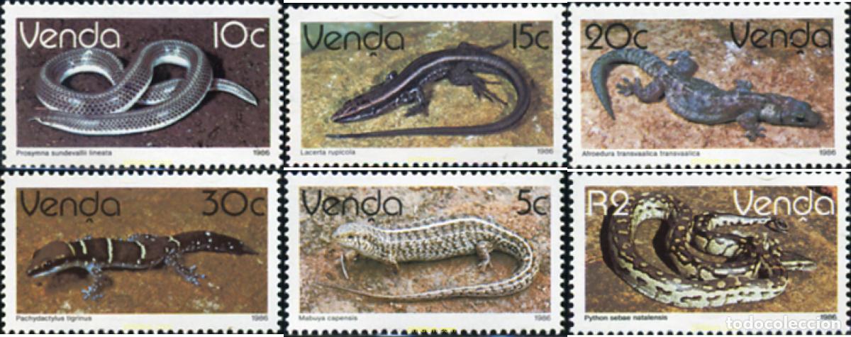Sellos: 144822 MNH VENDA 1986 REPTILES
