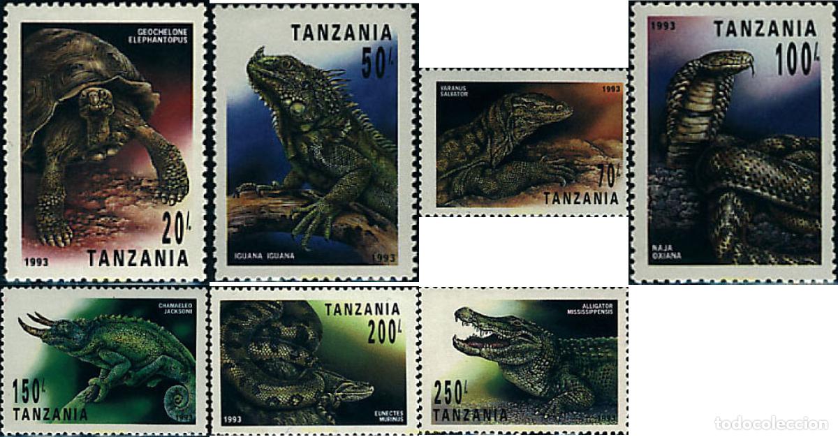 Sellos: 69697 MNH TANZANIA 1993 REPTILES