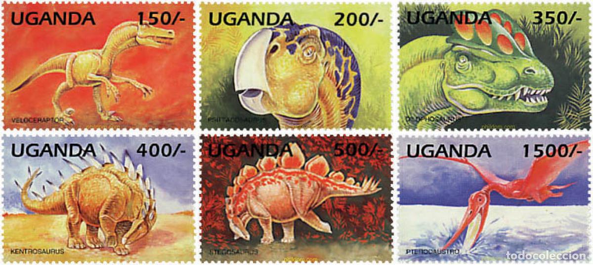Sellos: 234394 MNH UGANDA 1995 FAUNA PREHISTORICA