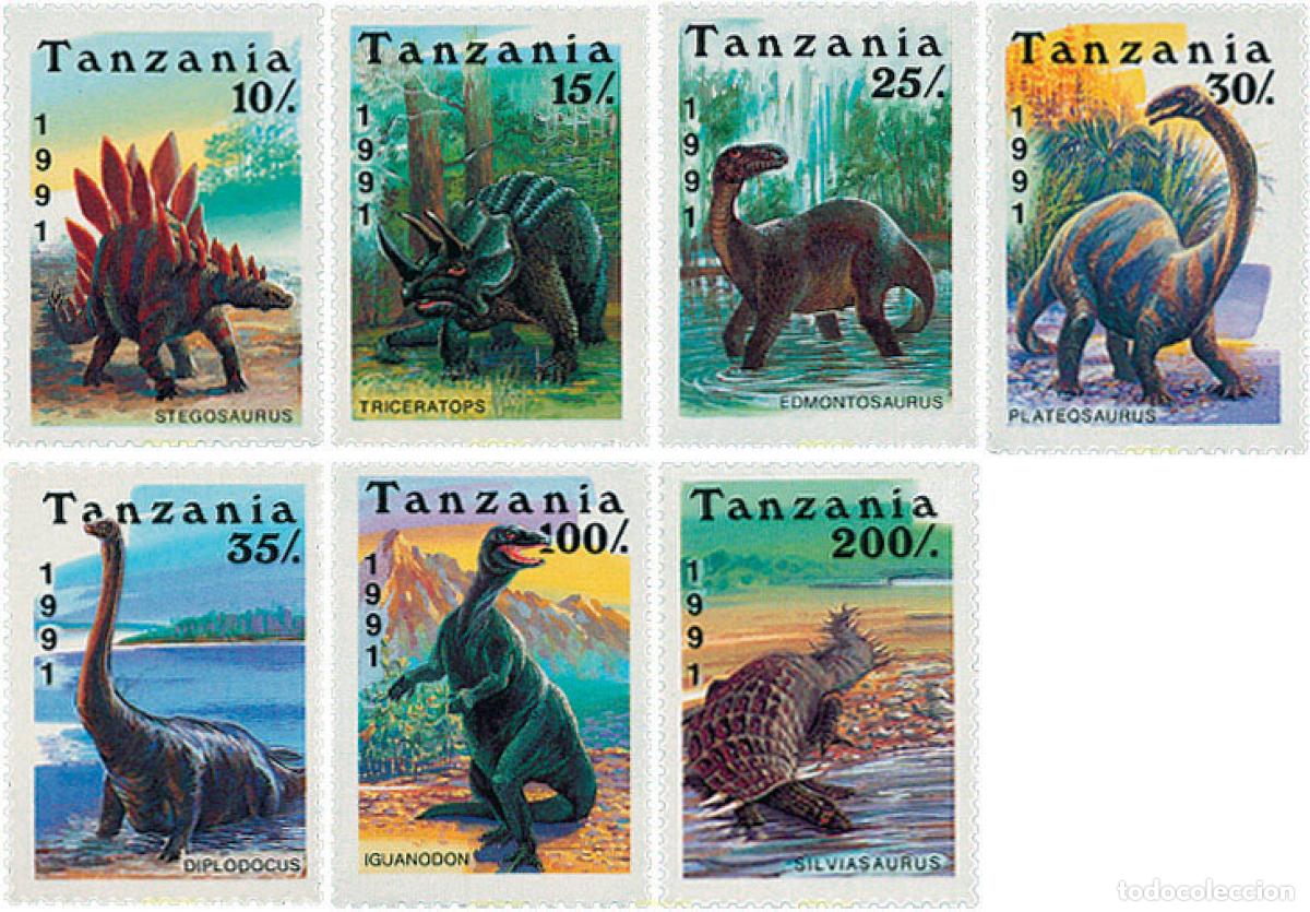 Sellos: 97707 MNH TANZANIA 1991 FAUNA PREHISTORICA