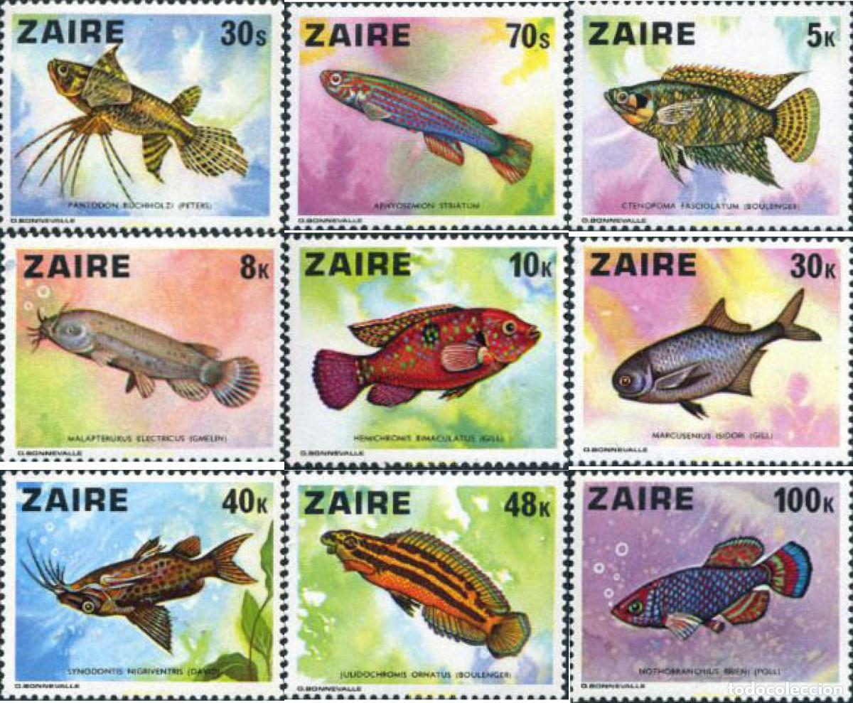 Sellos: 34292 MNH ZAIRE 1978 PECES