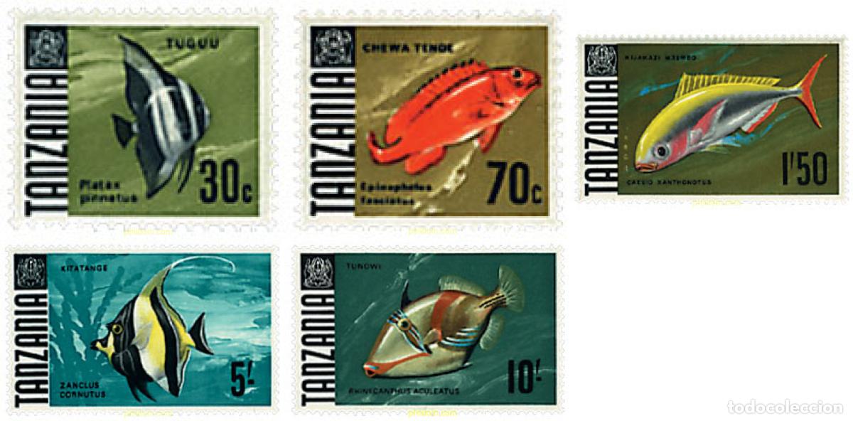 Sellos: 243937 HINGED TANZANIA 1967 PECES