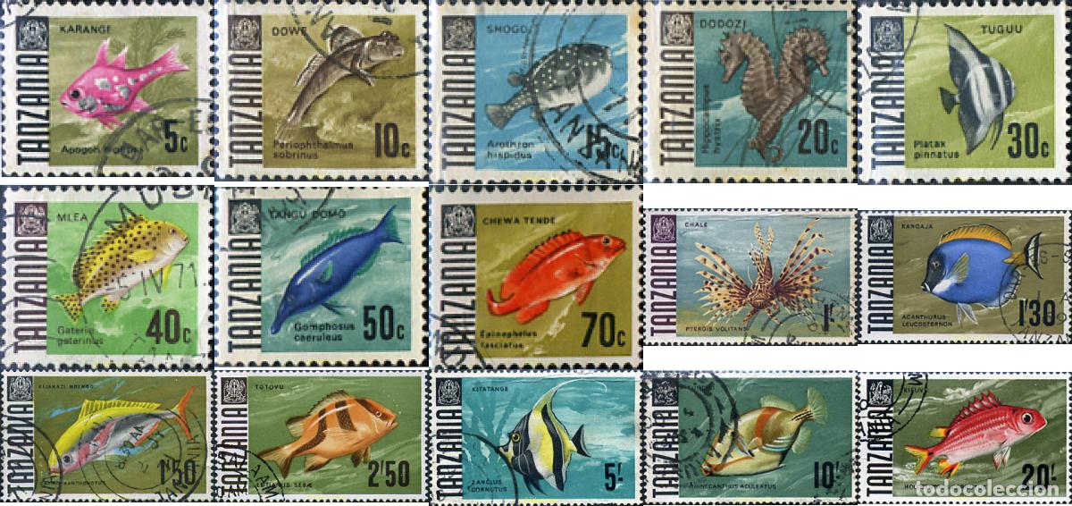 Sellos: 285864 USED TANZANIA 1967 PECES