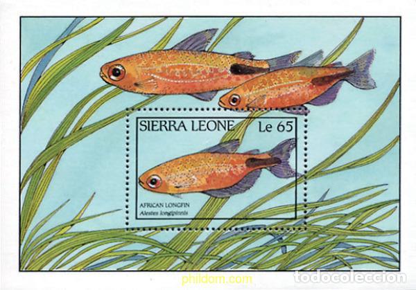 Sellos: 38467 MNH SIERRA LEONA 1988 PECES
