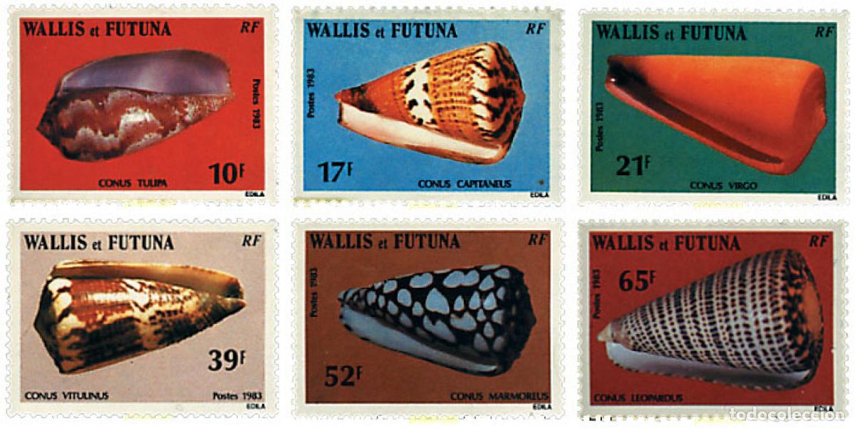 Sellos: 45856 MNH WALLIS Y FUTUNA 1983 CONCHAS