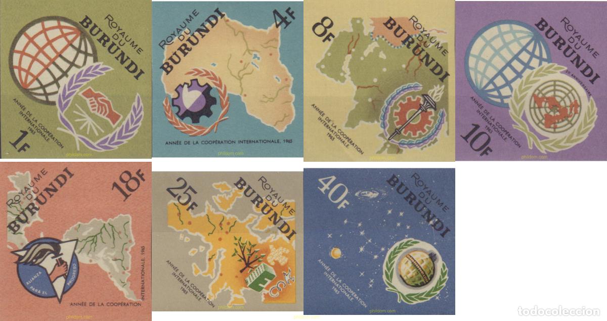 Sellos: 133729 MNH BURUNDI 1965 A&Ntilde;O DE LA COOPERACION INTERNACIONAL