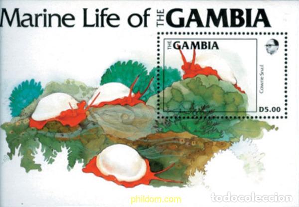 Sellos: 73845 MNH GAMBIA 1984 FAUNA MARINA