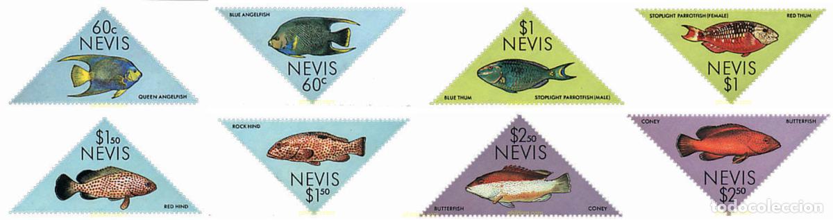 Sellos: 28515 MNH NEVIS 1987 PECES