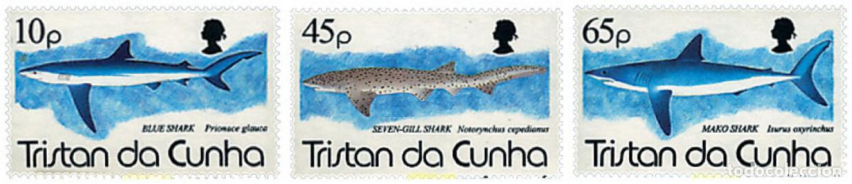 Briefmarken: 42735 MNH TRISTAN DA CUNHA 1994 TIBURONES