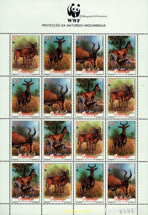Sellos: 12641 MNH MOZAMBIQUE 1991 HARTEBEEST DE LICHTENSTEIN