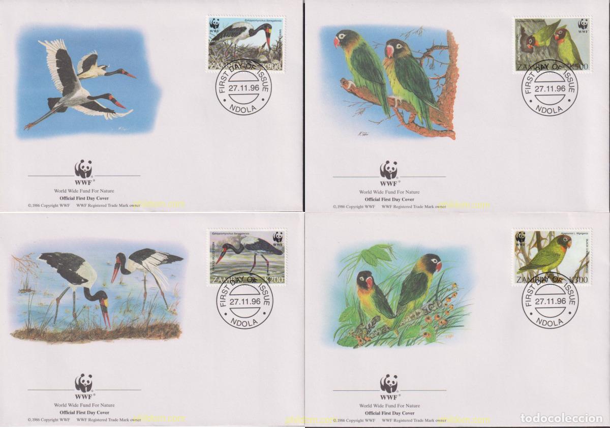 Sellos: 23207 MNH ZAMBIA 1996 AVES PROTEGIDAS