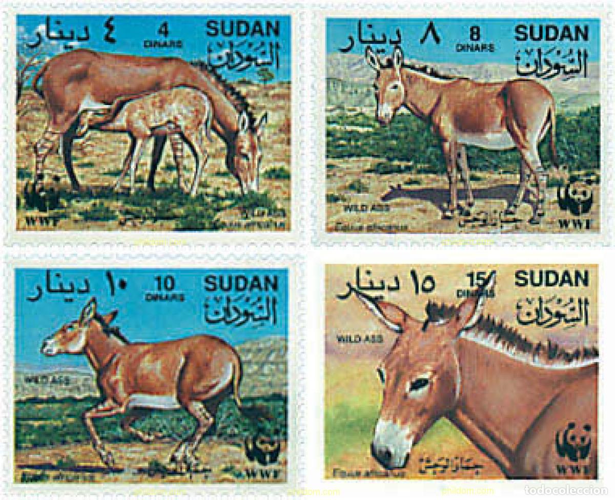 Sellos: 74129 MNH SUDAN 1994 ASNO SILVESTRE DE AFRICA