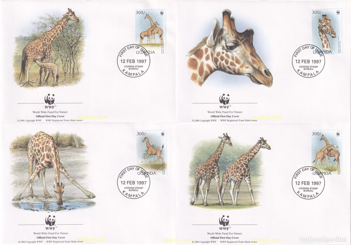 Sellos: 23226 MNH UGANDA 1997 JIRAFA DE ROTHSCHILD