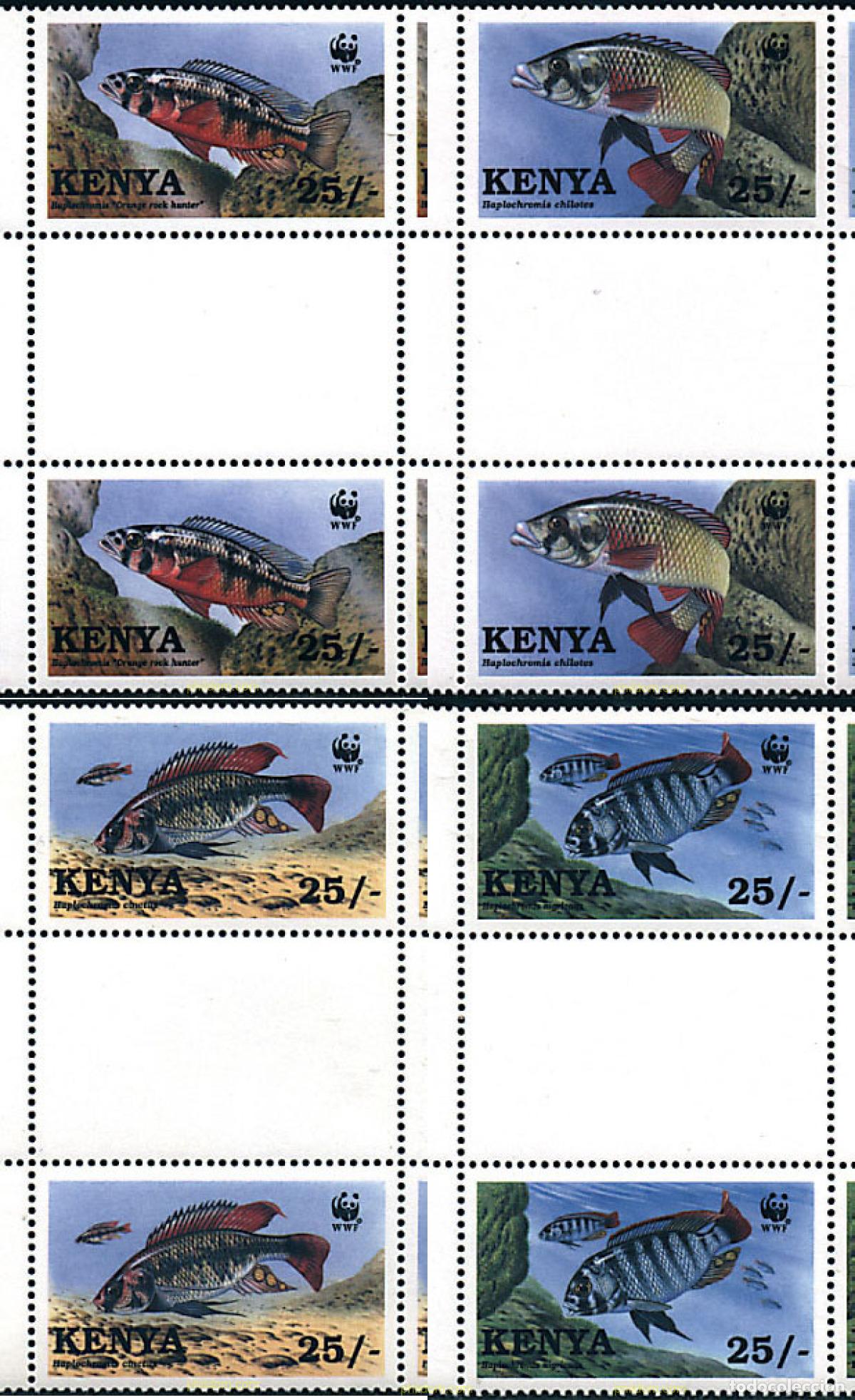 Sellos: 3949 MNH KENIA 1997 PECES DEL LAGO VICTORIA