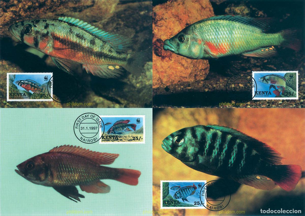 Sellos: 7424 MNH KENIA 1997 PECES DEL LAGO VICTORIA