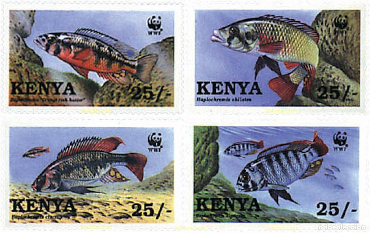Sellos: 75047 MNH KENIA 1997 PECES DEL LAGO VICTORIA