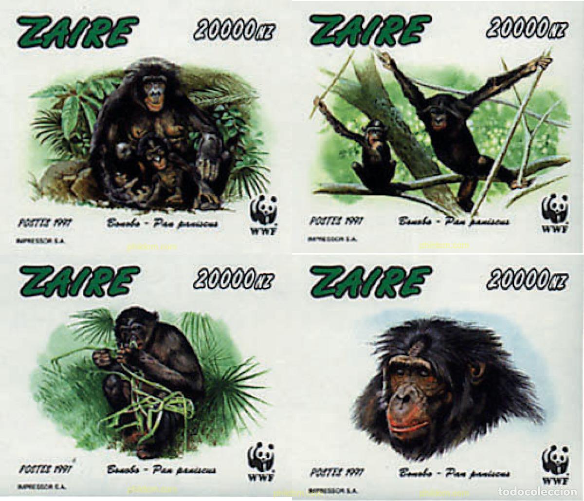 Sellos: 14998 MNH ZAIRE 1997 BONOBO