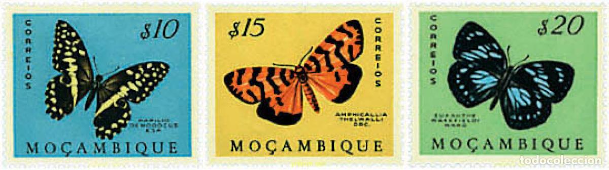 Sellos: 339813 HINGED MOZAMBIQUE 1953 MARIPOSAS