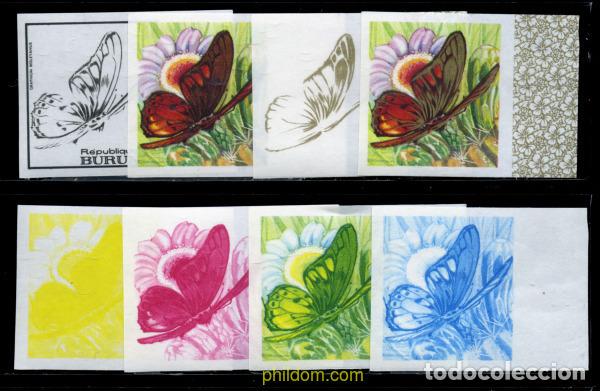 Sellos: 204192 MNH BURUNDI 1968 MARIPOSAS