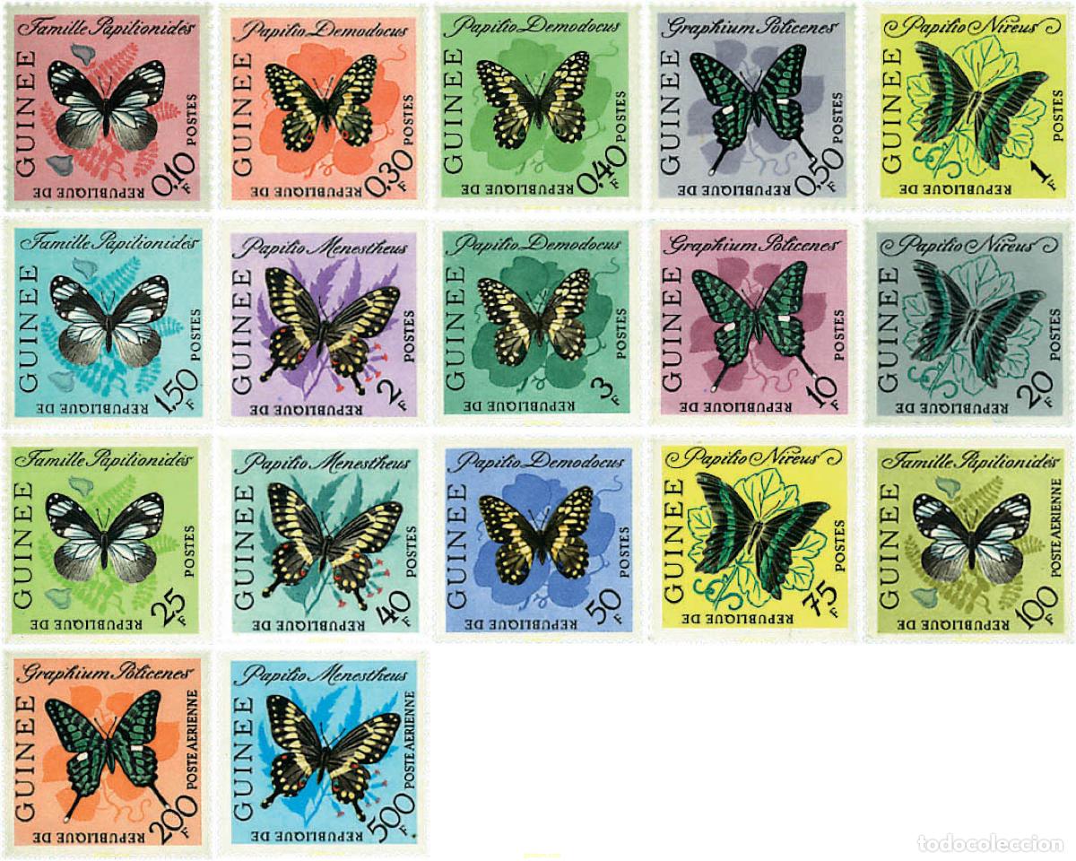 Sellos: 94773 MNH GUINEA 1963 MARIPOSAS