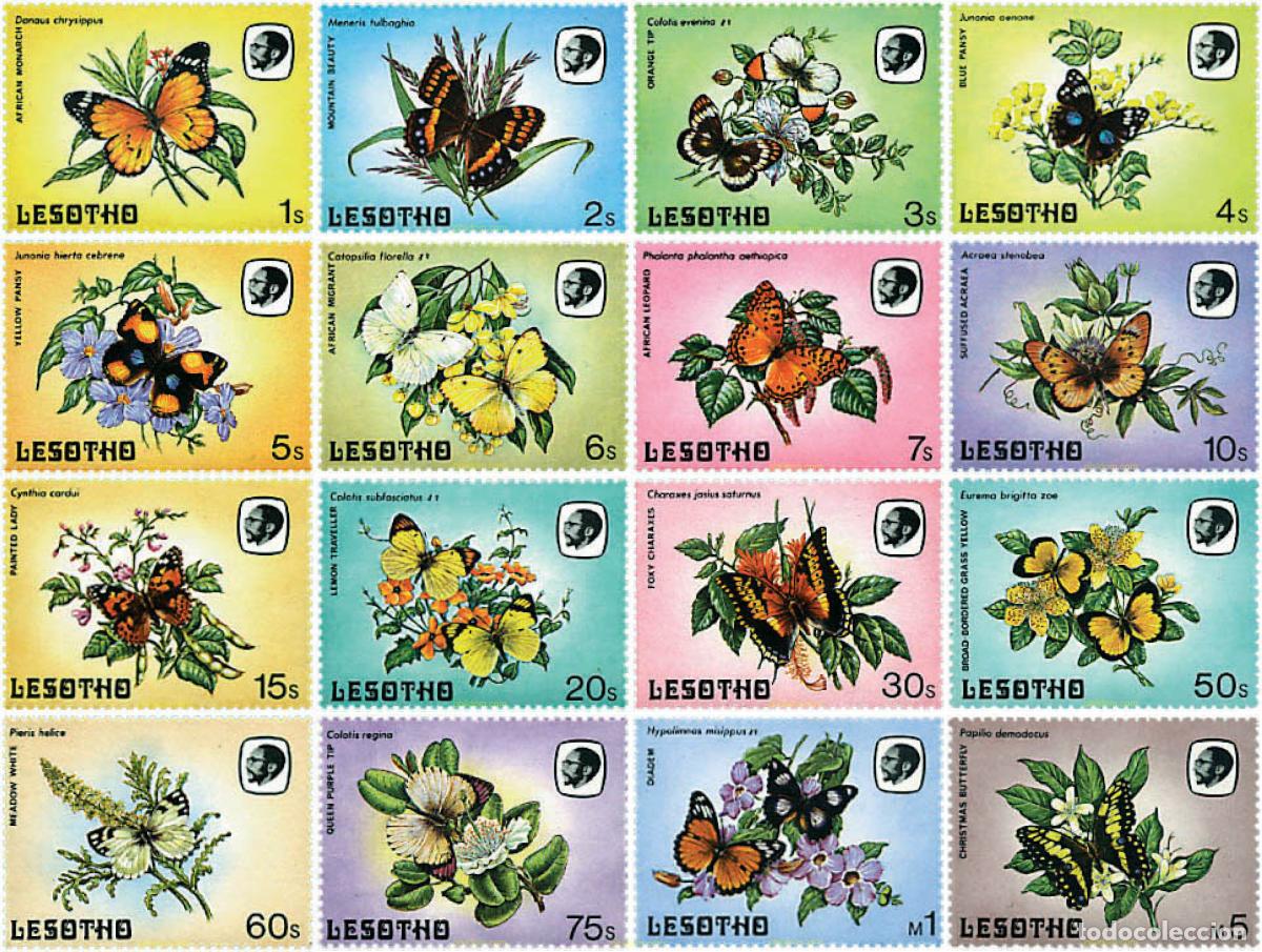 Sellos: 94314 MNH LESOTHO 1984 MARIPOSAS