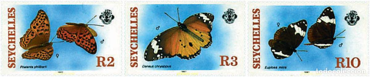 Sellos: 214248 MNH SEYCHELLES 1987 MARIPOSAS