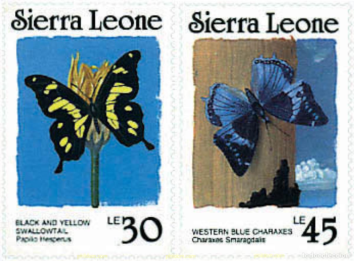 Sellos: 361952 MNH SIERRA LEONA 1987 MARIPOSAS