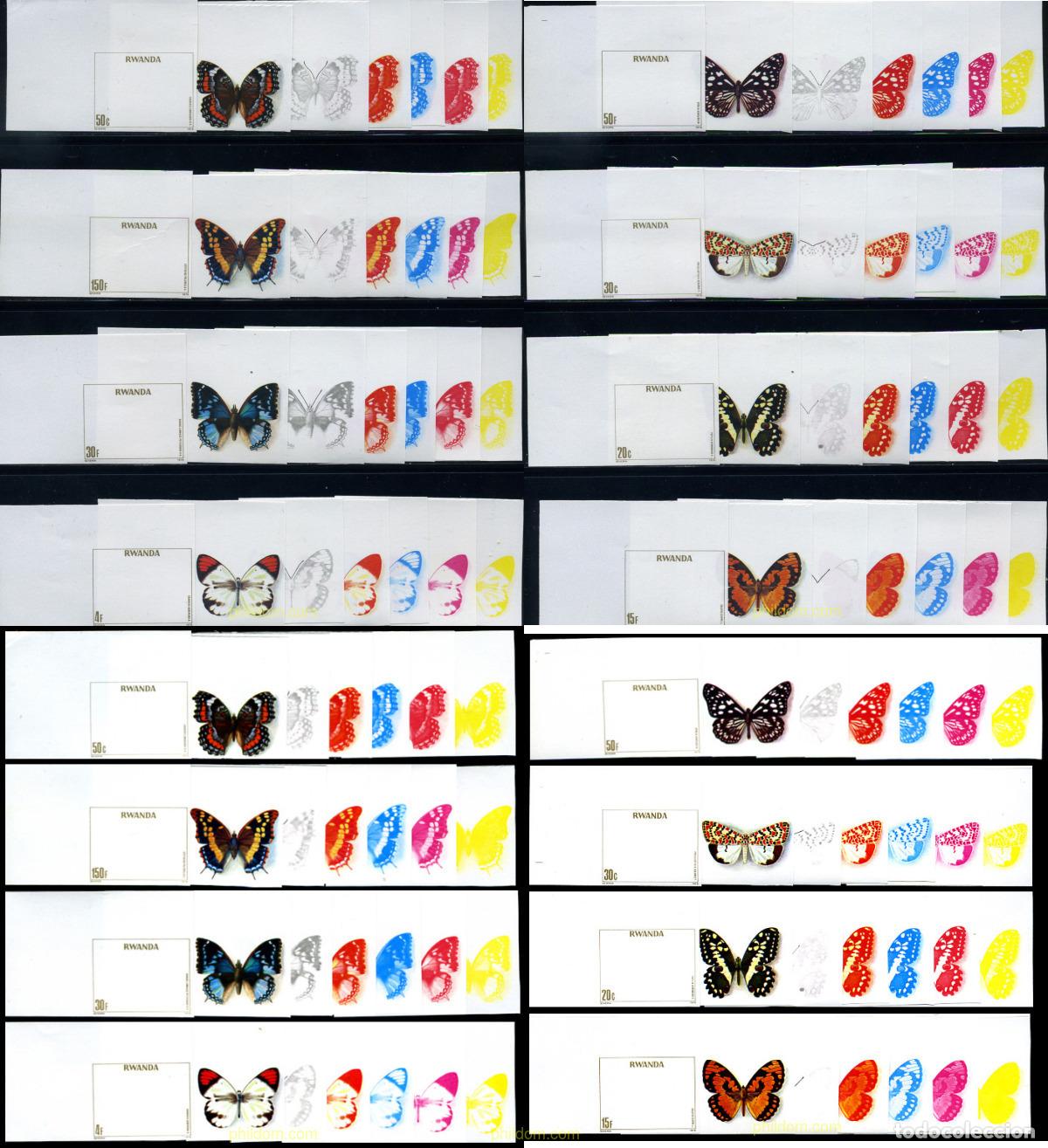 Sellos: 221915 MNH RUANDA 1979 MARIPOSAS