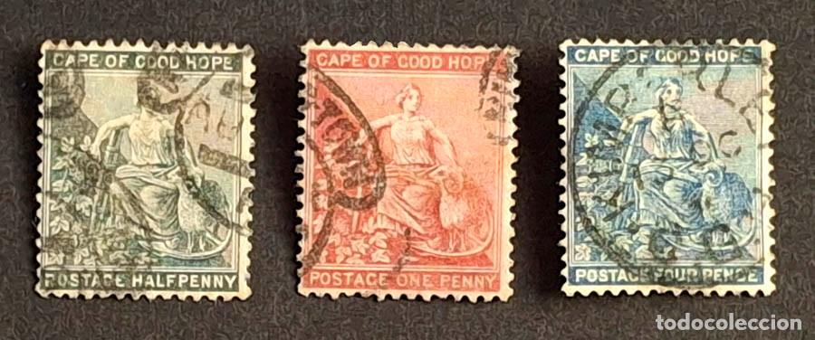 Sellos: 1871-1894 Cabo de Buena Esperanza, Cape of Good Hope, 3 sellos