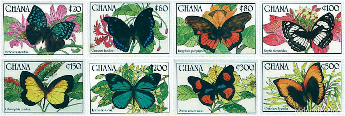Sellos: 91144 MNH GHANA 1990 MARIPOSAS