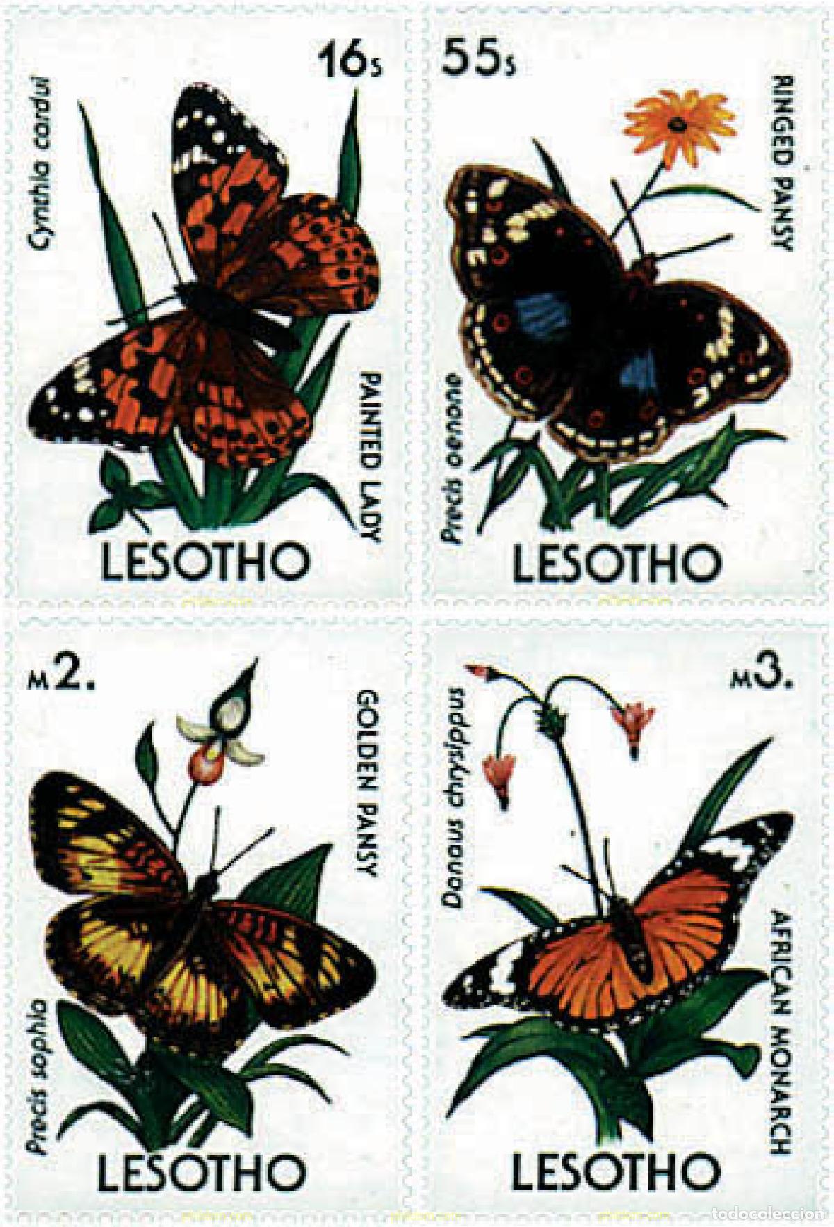 Sellos: 337929 MNH LESOTHO 1990 MARIPOSAS DE LESOTHO