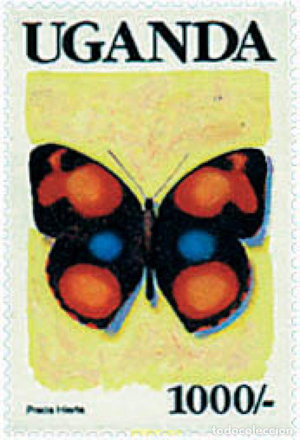 Sellos: 76821 MNH UGANDA 1990 MARIPOSAS