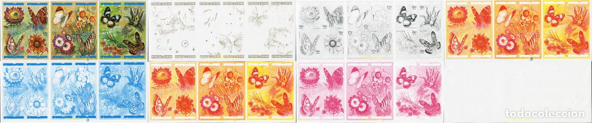 Sellos: 204452 MNH BURUNDI 1973 MARIPOSAS Y FLORES