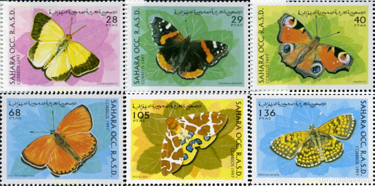 Sellos: 77043 MNH REPUBLICA ARABE SAHAURI DEMOCRATICA 1997 MARIPOSAS
