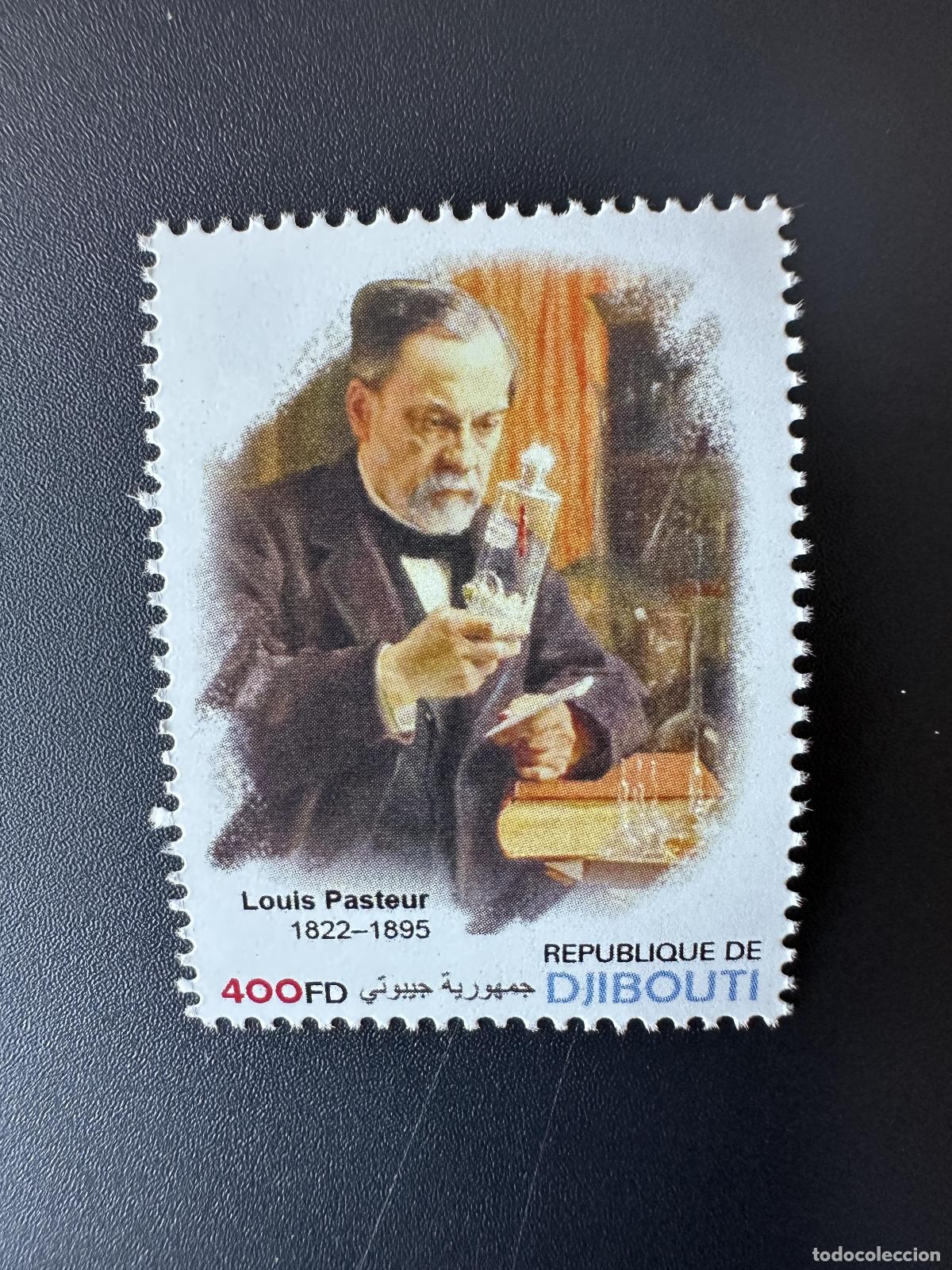 Sellos: Yibuti Schibuti 2023 Mi.? Sello Louis Pasteur personalizado