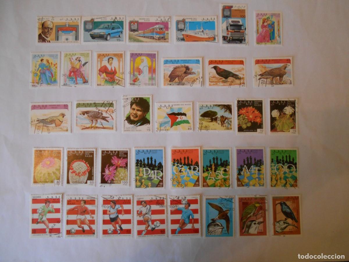 Sellos: SAHARA OCCIDENTAL-RASD-LOTE 100 SELLOS DIFERENTES-LOTE 2