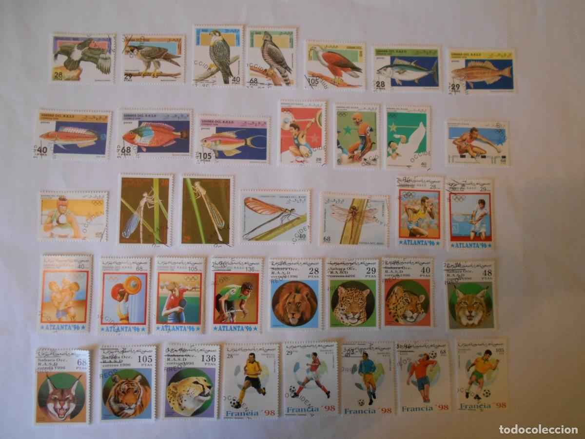 Sellos: SAHARA OCCIDENTAL-RASD-LOTE 135 SELLOS DIFERENTES-LOTE 3