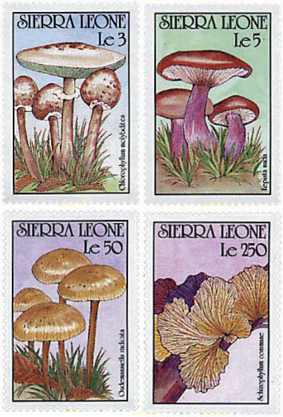 Sellos: 301393 MNH SIERRA LEONA 1990 SETAS